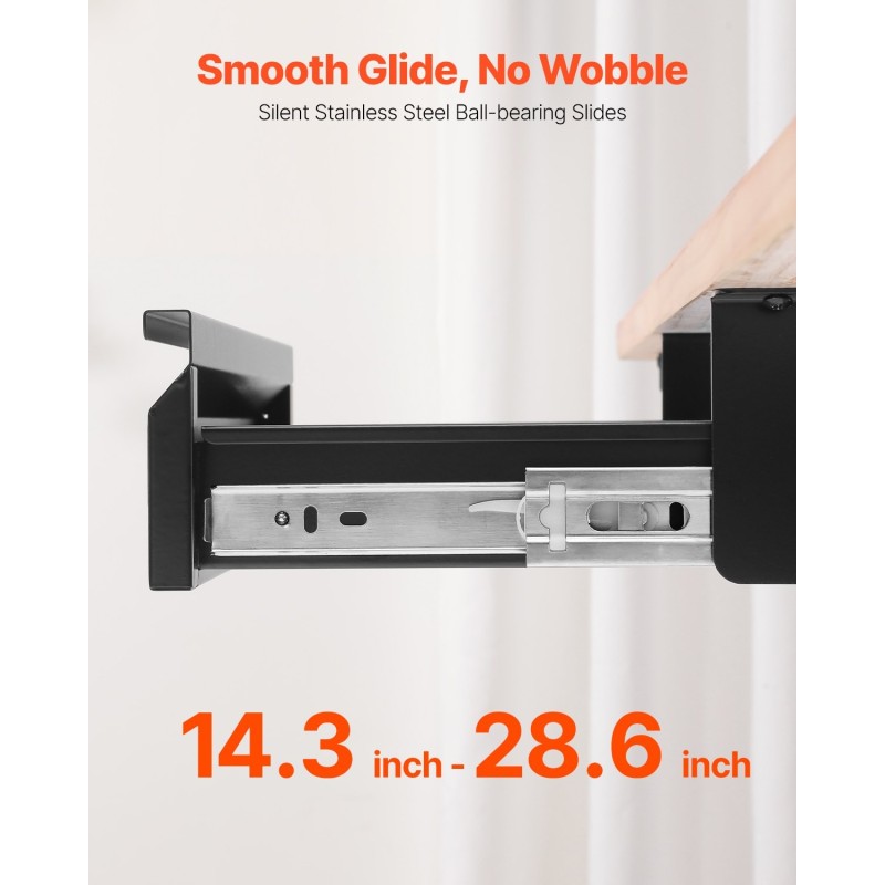 Pöydänaluslaatikko 16-tuumainen Q235-teräs musta EVA-sisävuori kiinnitettävä