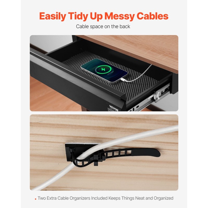 Pöydänaluslaatikko 16-tuumainen Q235-teräs musta EVA-sisävuori kiinnitettävä