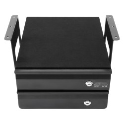 Liukulasikotelo pöydän alle asennettava 13 tuumainen Q235 teräs 2 kerroksinen lukittava musta