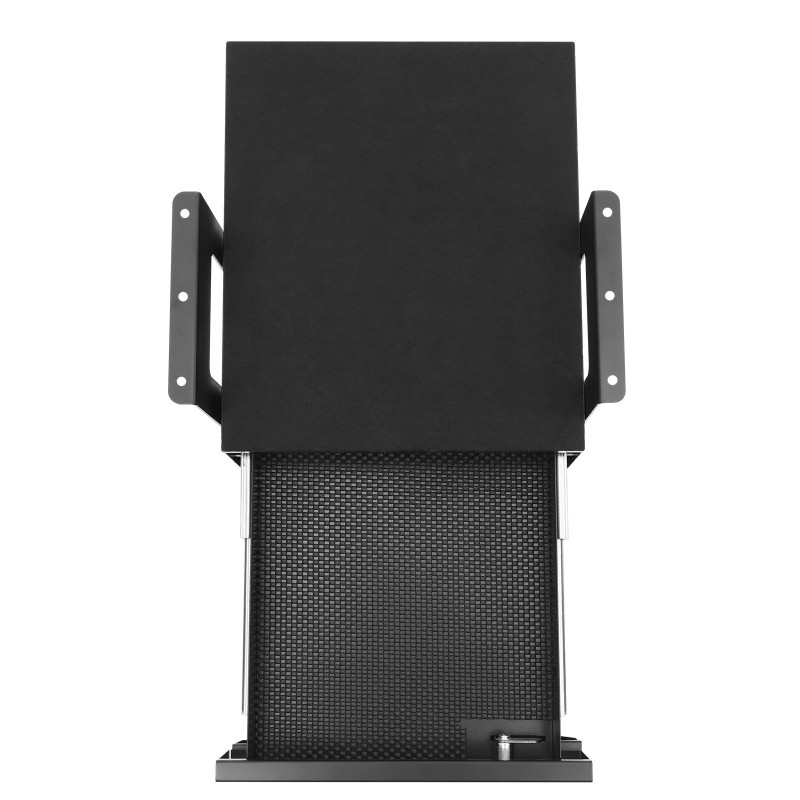 Liukulasikotelo pöydän alle asennettava 13-tuumainen Q235-teräs 2-kerroksinen lukittava musta