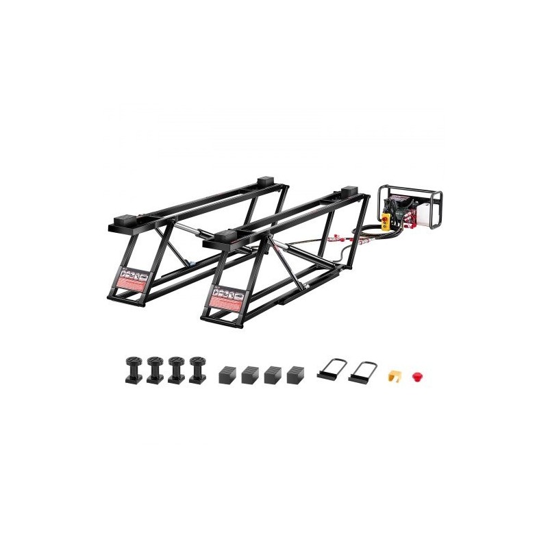 Siirrettävä sähköhydraulinen autonostin 2267,9 kg nostokorkeus 29,8 tuumaa hiilirakenneteräs kaukosäätimellä