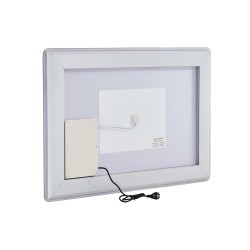 Seinään kiinnitettävä LED-kylpyhuonepeili epoksipinnoite alumiinitaustalevy 700x1000 mm 3 värilämpötilaa portaattomasti