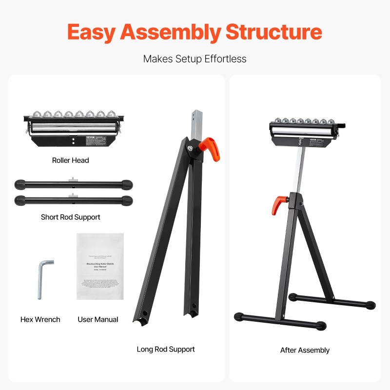 Rullatuki teräsrunko kolmitoiminen rullapää säädettävä korkeus 680–1079 mm 136 kg