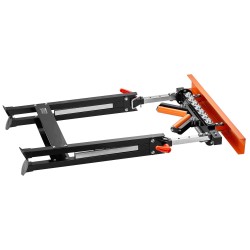 Teräsrullateline nelitoimoinen säädettävä taittuva korkeus 84 127 cm 200 kg sahatuki pöytäsahoille