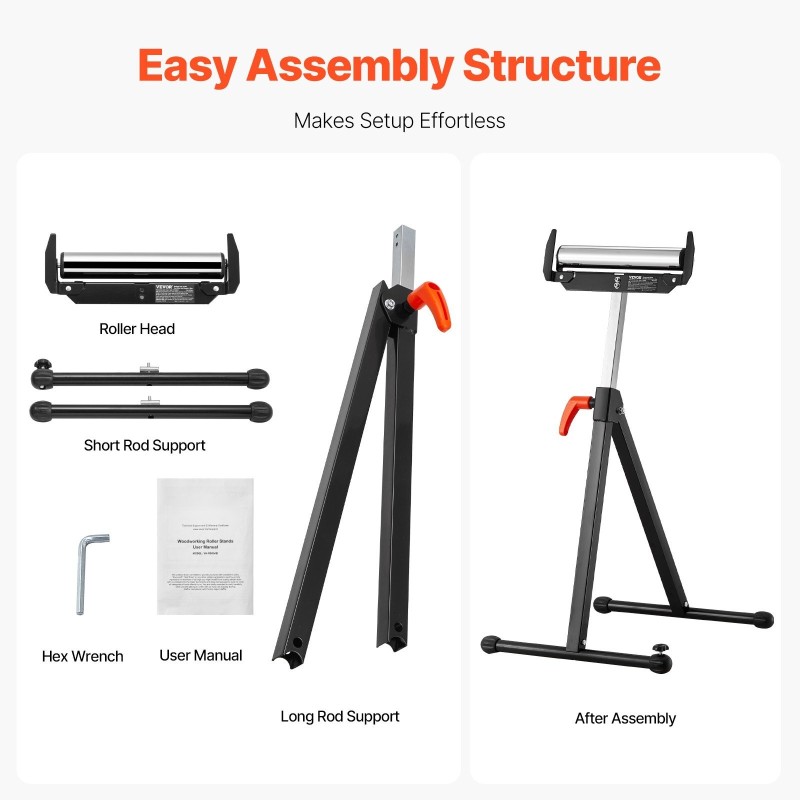 Taittuva rullateline teräs 113 kg kantavuus 69–109 cm korkeussäädettävä