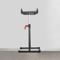 Taittuva teräsrullatuki 113 kg kantavuus säädettävä korkeus 685–1092 mm 2 kpl