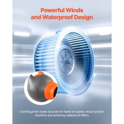 Vaahtokone keskipakopuhallin kannettava jalustateline altaalle ja ulkokäyttöön