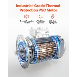 Teollinen jalustatuuletin 24-tuumainen hiiliteräsrunko 3-portainen nopeussäätö 85 asteen oscillointi