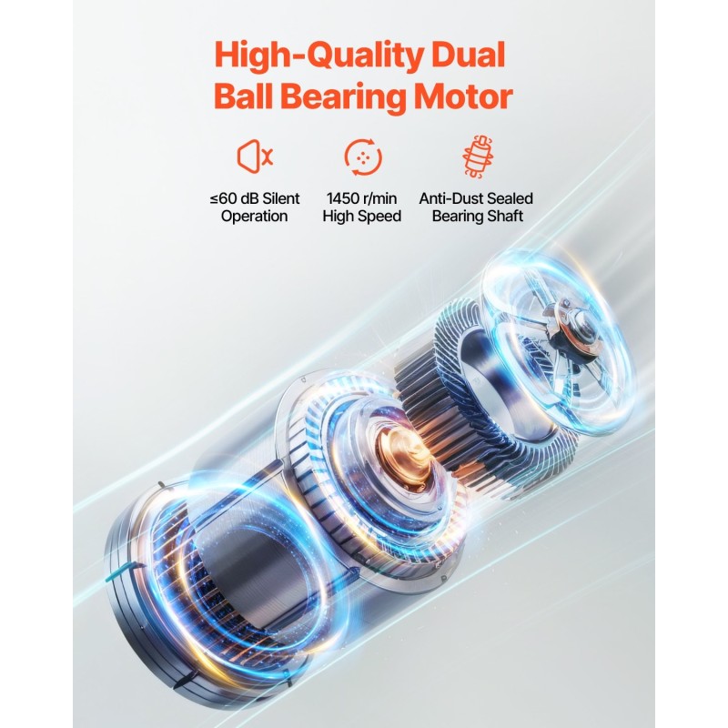 Jalustatuuletin 18-tuumainen metallirunkoinen musta korkeussäädettävä 115-147 cm 3-nopeuksinen