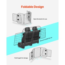 Koiraverkko autoon teräsrunko säädettävä leveys jopa 1565 millimetriä poraamaton asennus