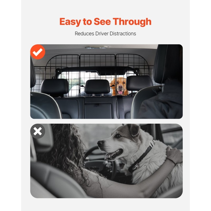 Koiraverkko autoon teräsrunko säädettävä leveys jopa 1565 millimetriä poraamaton asennus