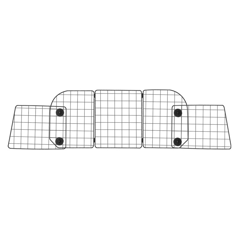 Koiraverkko autoon teräsrunko säädettävä leveys jopa 1565 millimetriä poraamaton asennus