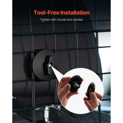 Auton koiraverkko vahva teräs säädettävä leveys 968–1685 mm takapenkin niskatukiin