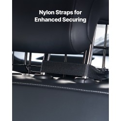 Auton koiraverkko vahva teräs säädettävä leveys 968–1685 mm takapenkin niskatukiin