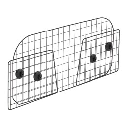 Koiraverkko autoon teräsrunko säädettävä leveys 1539 mm niskatukiin kiinnitys