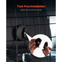 Koiraverkko autoon teräsrunko säädettävä leveys 1539 mm niskatukiin kiinnitys