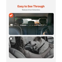 Autoverkko koiralle musta teräsrunko polyesterikangas 1170x540 mm