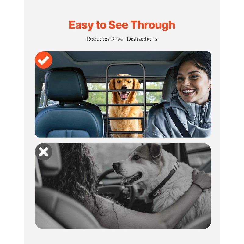 Koiraverkko autoon säädettävä leveys teräsrunko poraamaton asennus