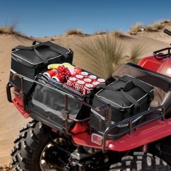 Mönkijän takalaukku takatelineelle 70 L musta 600D Oxford kangas eristetty 16 L