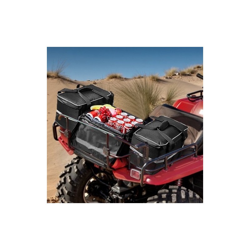 Mönkijän takalaukku takatelineelle 70 L musta 600D Oxford kangas eristetty 16 L