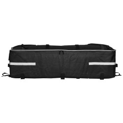 Takalaukku 60-litrainen mönkijään selkänojalla 600D oxford-kankaasta musta