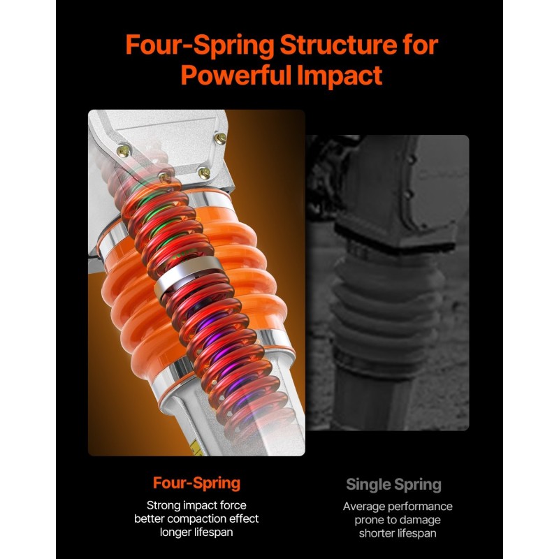 Täryjyrsin 6,5 hevosvoiman bensiinimoottorilla 26 tuuman tiivistyssyvyys