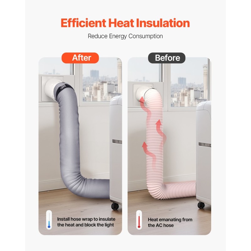 Ilmastointilaitteen letkun suojus kolmikerroksinen jersey-kangas ja sieni 5\