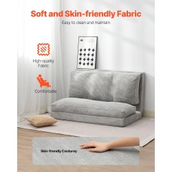 Taitettava sohvasänky 25D-vaahtomuovi samettiverhoilu irrotettava pestävä päällinen 200 kg kantavuus