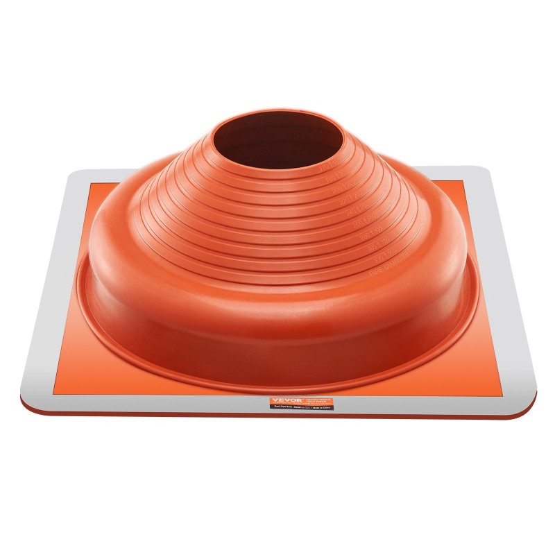 Kattoläpivientikumi silikonista 0,6 mm alumiinipohjalla 170–355 mm 2 kpl savupiipuille