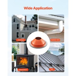 Katon putkiläpivienti silikoninen yläosa alumiinipohja 254–483 mm 1 kpl