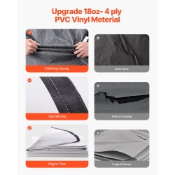 Moottoroitu sisäänvedettävä matkailuauton markiisi 10 jalan alumiiniseoksesta valmistettu runko liukuvärjätty musta kangas