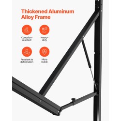 Sisäänvedettävä sähkömarkiisi alumiinirunkoinen liukuvärjätty musta noin 16 jalan matkailuautoihin ja vaunuihin