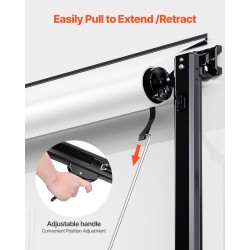 Matkailuautoihin ja perävaunuille käsikäyttöinen markiisi alumiiniseosrunko neljätoista jalkaa liukuvärinen musta