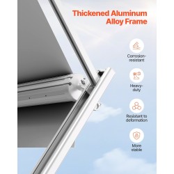 Markiisi 18-jalkainen alumiiniseosrunko manuaalinen sisäänvedettävä matkailuautoihin ja perävaunuihin liukuvärjätty sininen