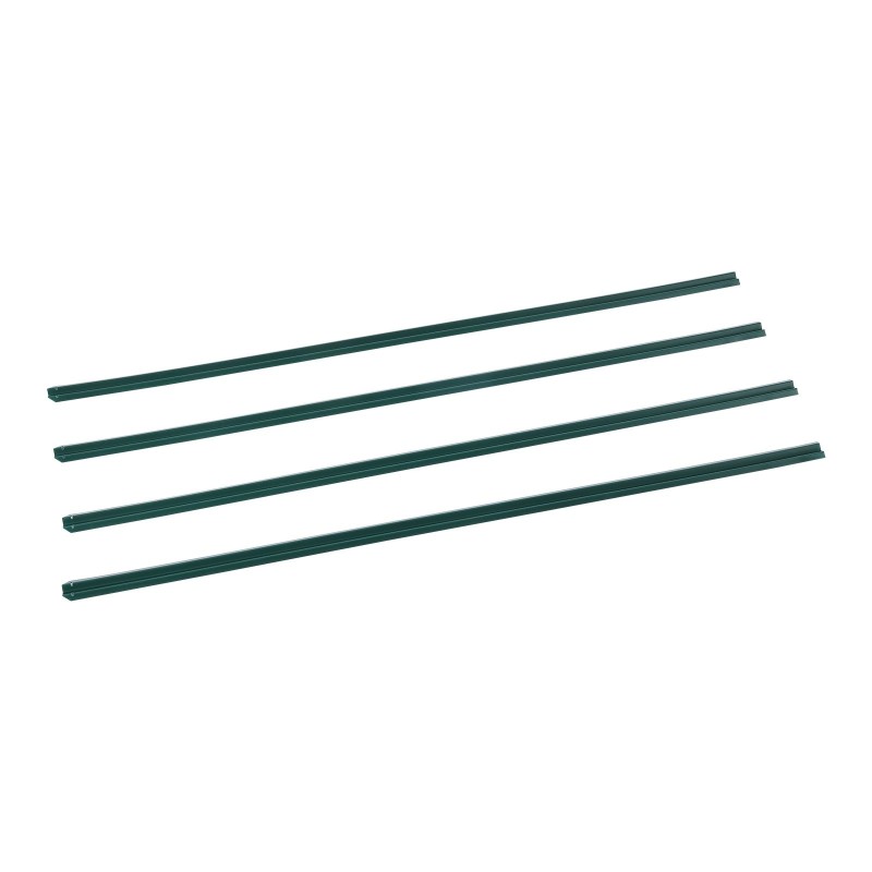 Yksityisyyssuikaleet ketjuaidalle 1435 mm korkeatiheyksinen muovi 82 kpl 3 lukituslistaa vihreä