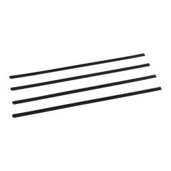 Alalukittavat yksiseinäiset aitasäleet korkeatiheyksinen polyeteeni 1740 mm 82 kpl musta