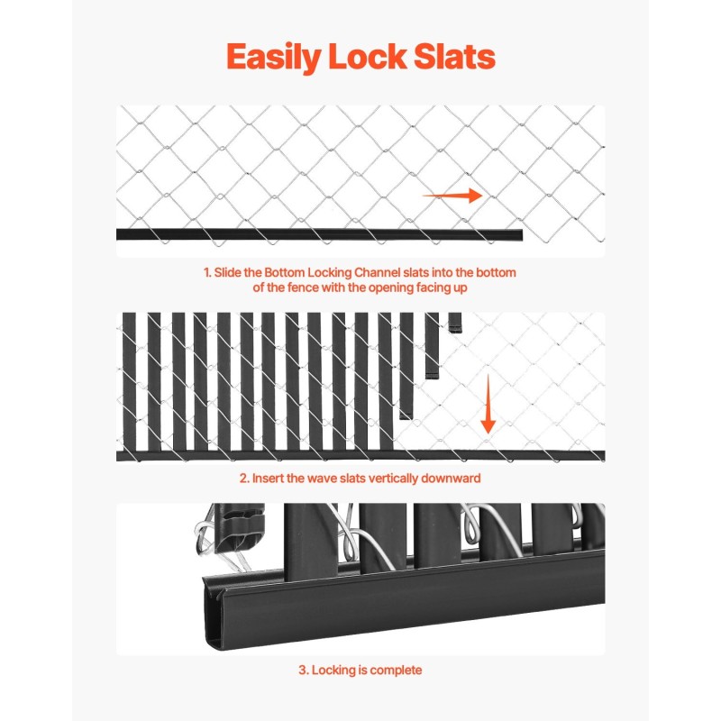 Ketjuaidan näkösuojalistat HDPE-muovi 1740 mm kaksoisrakenne 82 kpl musta