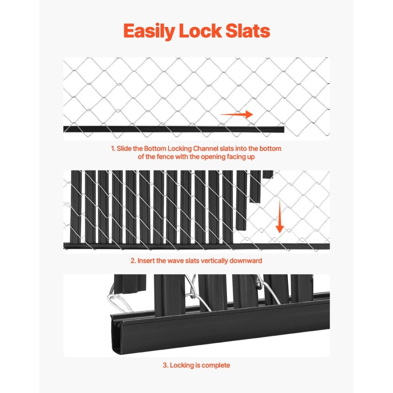Kaksiseinäiset yksityisyyssuojalistat korkeatiheyksinen musta muovi 1740 mm 82 kpl ketjuaitaan