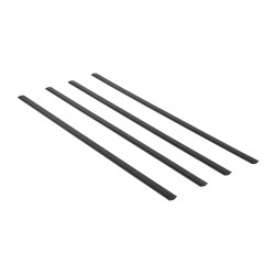 Ketjuaidan kaksiseinäiset mustat HDPE muoviset suojalistat 2350 mm 82 kpl