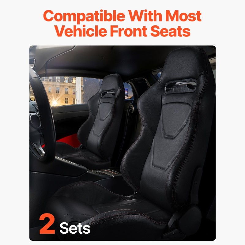 Kilpaistuimet 2 kpl PVC-keinonahka yleismallinen etuistuin korkeatiheyksinen vaahtopehmuste