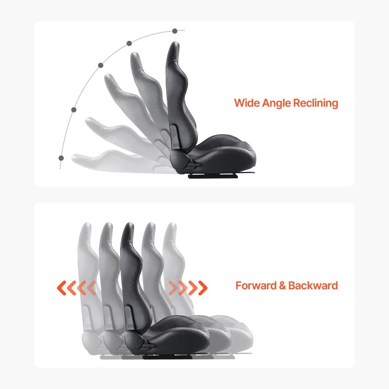 Kilpaistuimet 2 kpl PVC-keinonahka yleismallinen etuistuin korkeatiheyksinen vaahtopehmuste
