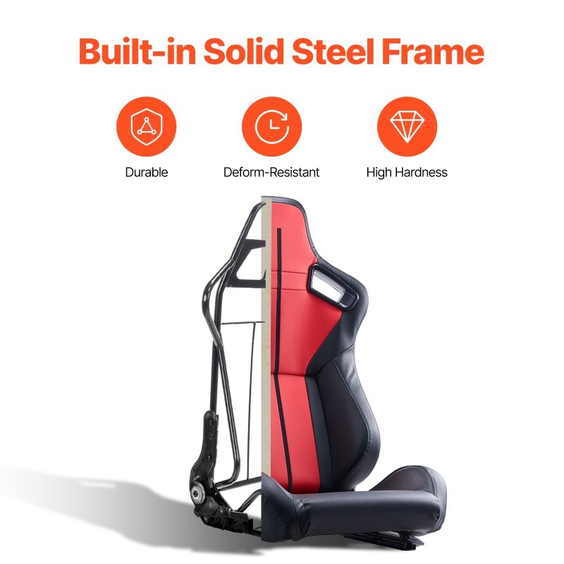 Kilpaistuimet PVC-nahka 590 x 560 x 960 mm 2 kpl etuistuinpaikoille