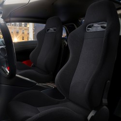 Kilpaistuimet 2 kpl polyesteriverhoilu yleismallinen etuistuimiin ergonominen vaahtotäyte