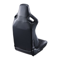 Kilpaistuimet PVC nahkaverhoilulla 2 kpl etuistuimeksi säädettävällä selkänojalla