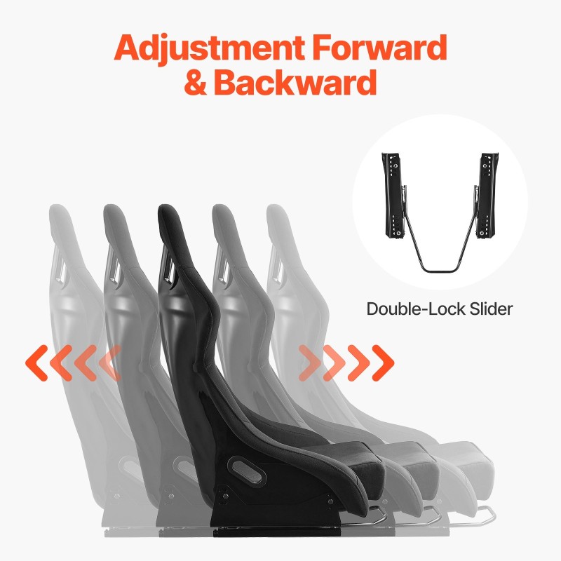 Kilpaistuin veluuripinnalla 3D-ergonominen korkeatiheyksinen vaahto yleismallinen etuistuin 1 kpl