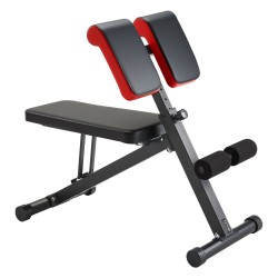 Harjoituspenkki säädettävä taitettava hiiliteräs 150 kg kantavuus musta punainen