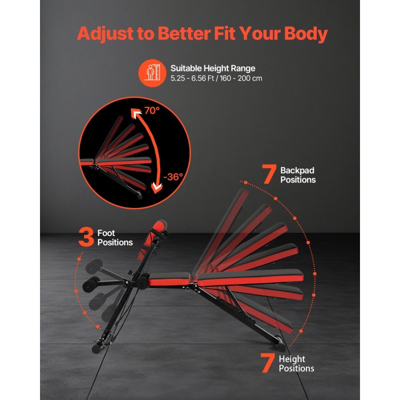 Säädettävä monitoiminen harjoituspenkki hiiliteräs musta ja punainen roomalainen tuoli
