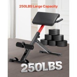 Selänojennuspenkki säädettävä kokoon taitettava hiiliteräs kantavuus 113 kiloa musta