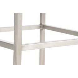 2 kpl montreal 85 baarijakkaraa keinonahkaistuimella, musta/valkoinen metalli