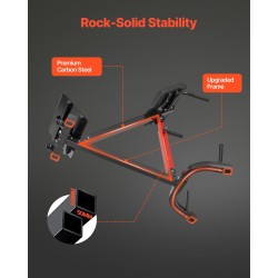 Roomalainen selkäpenkki säädettävä hiiliteräksinen taitettava 158 kg kuormankesto musta punainen kuljetuspyörillä